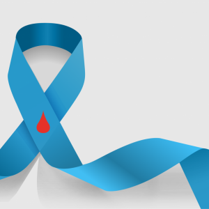 Graphic of diabetes awareness ribbon