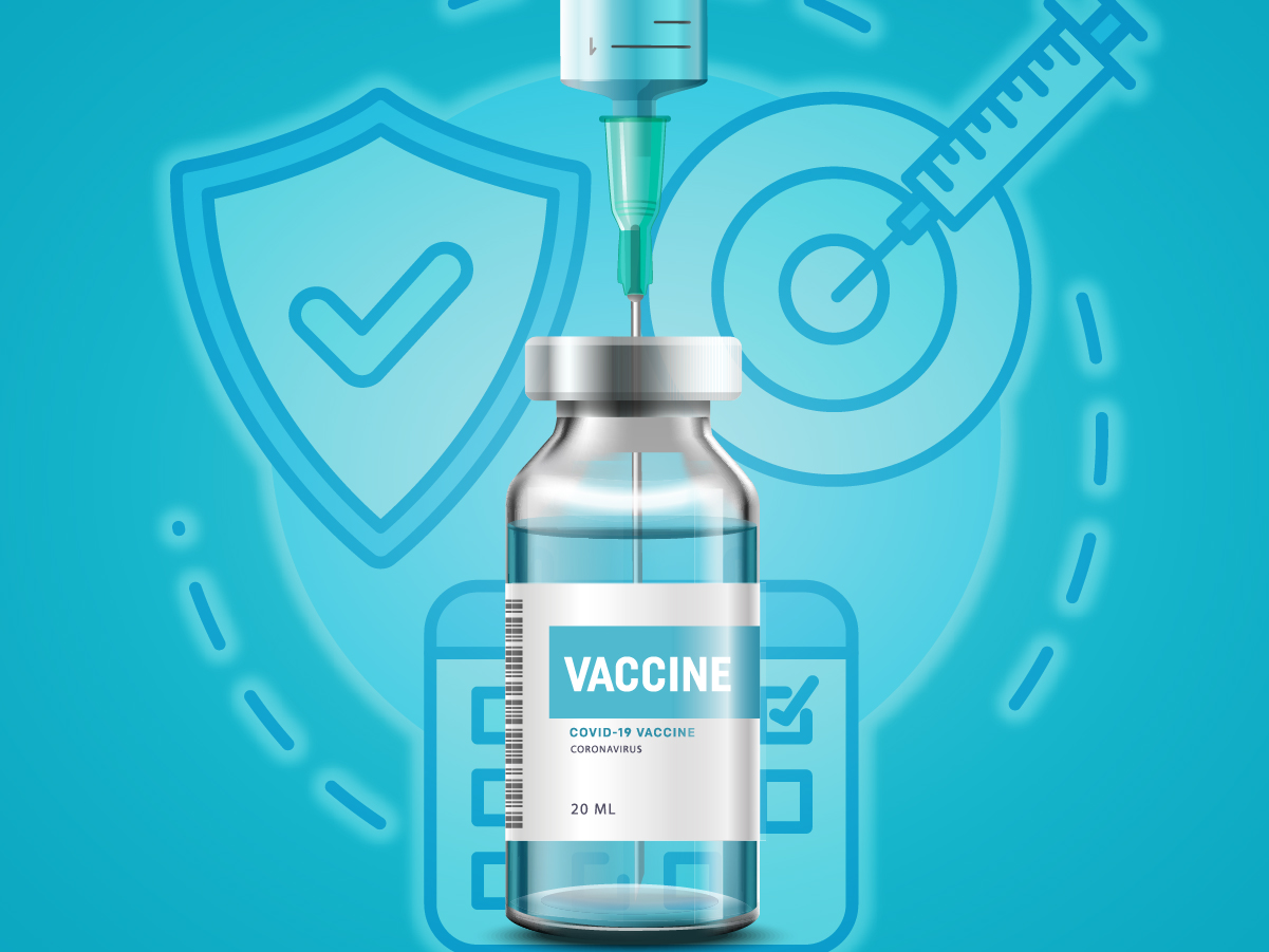 COVID-19 Vaccine Graphic—Trusted Vaccine Resources. Stay on target vaccinate.