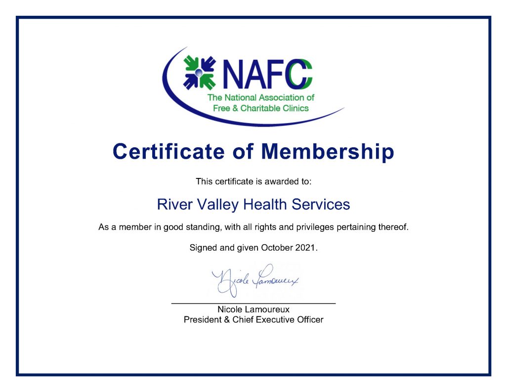 NAFC Membership Cetificate
